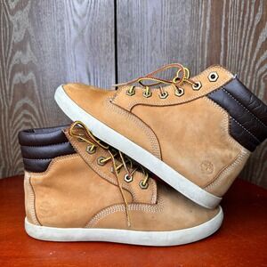 Timberland Womens Tan Suede Chukka Boots Lace Up Ortholite Sz 7.5 A1KLZ Outdoor‎